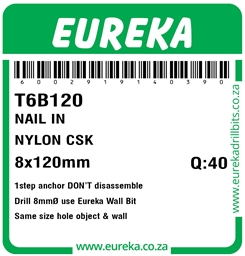 T6B120 - Nylon Countersunk -T6B120_Label_T